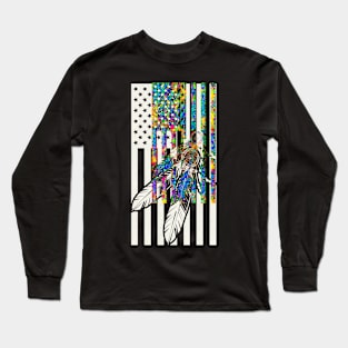 Feather Flag Long Sleeve T-Shirt